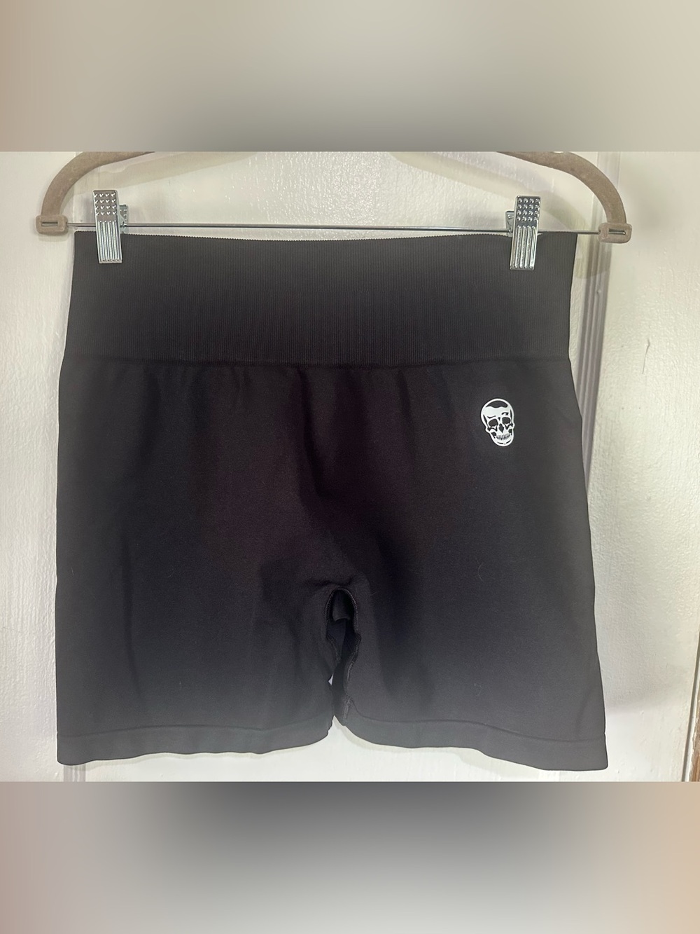 Black Women's High-Rise Athletic Bike Shorts- Gymreaper